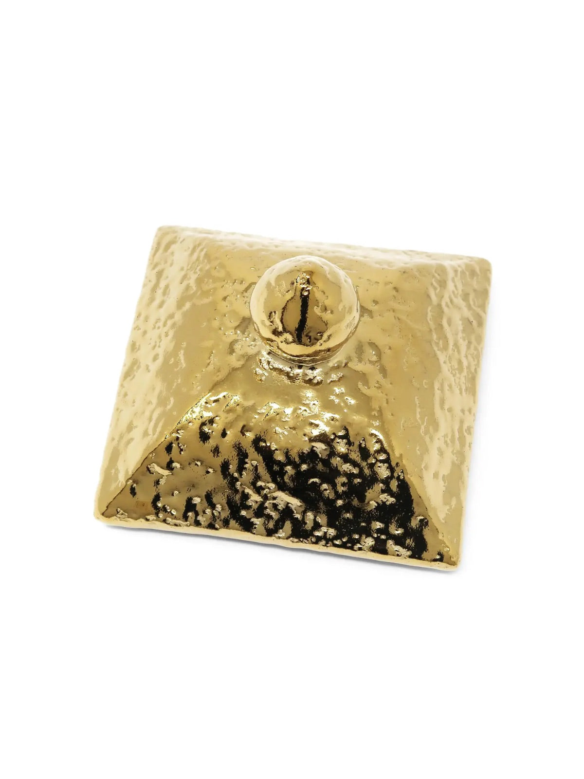 Hammered Gold Ginger Jar with Lid - Luxurious Home Decor Accent - Available in Large Sizes
