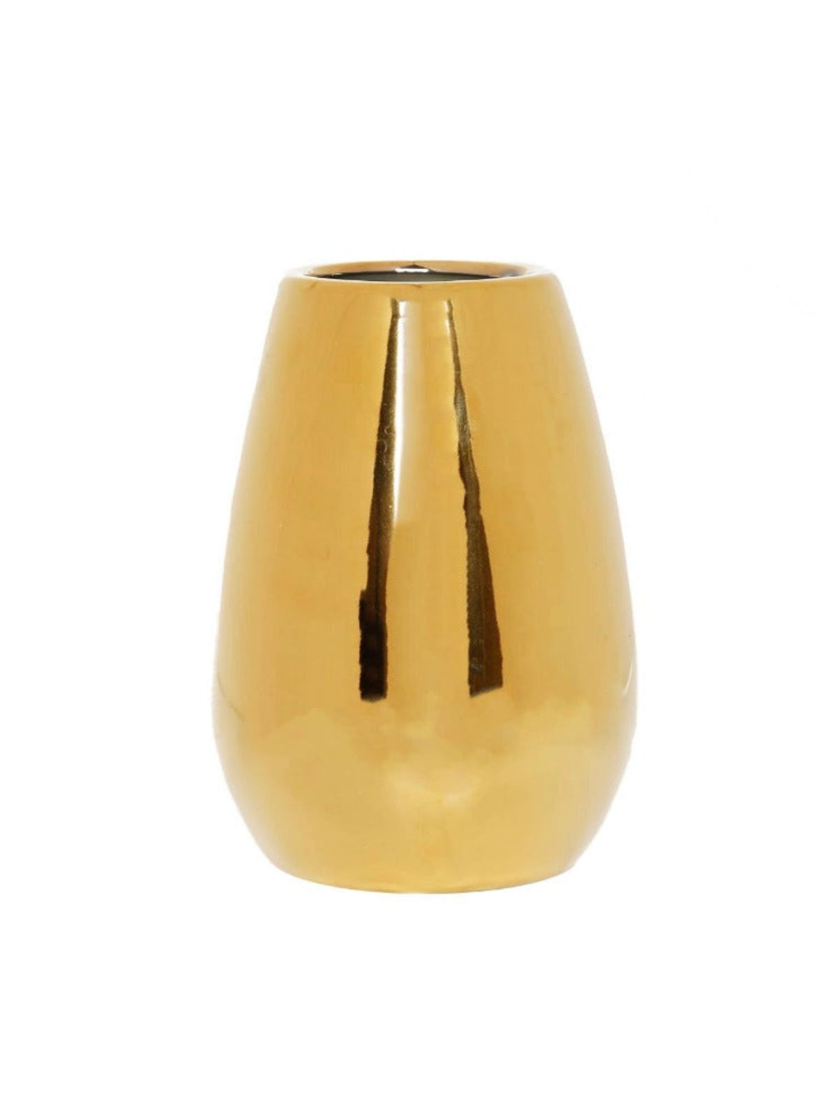 7H Gold Metallic Ceramic Bud Decorative Vase - KYA Home Decor