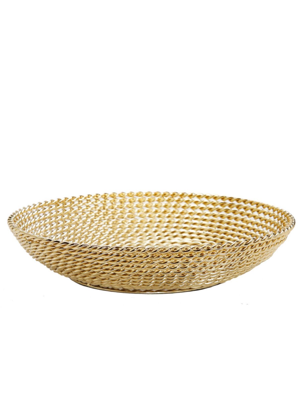 Bring a stunning look to your table display with the Cordon Gold Decorative Bowl Rope Design. Designed with quality material and intertwined to create a beautiful silhouette style with an amazing gold finish.