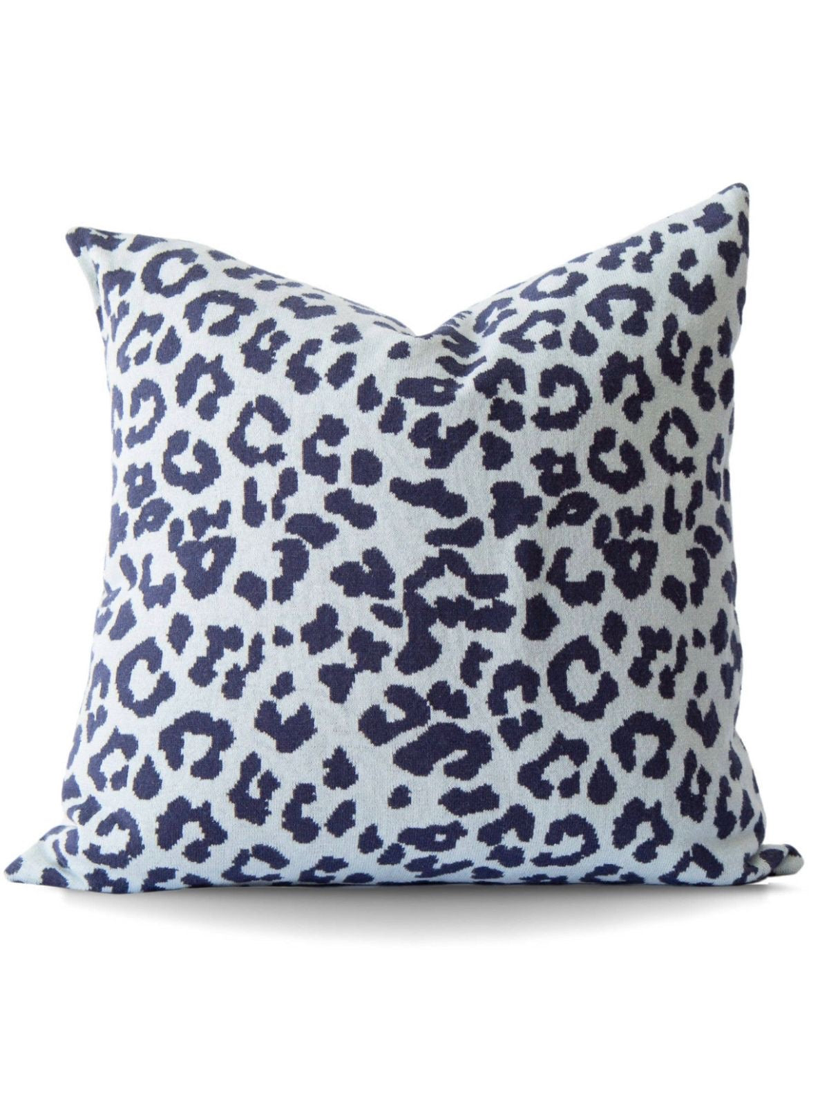 The luxurious soft feel of this 20x20 Leona Leopard 100% cotton knit pillow has a weighty stretch, making it one of your favorites. It is yarn-dyed for a lasting rich color. Sold by KYA Home Decor