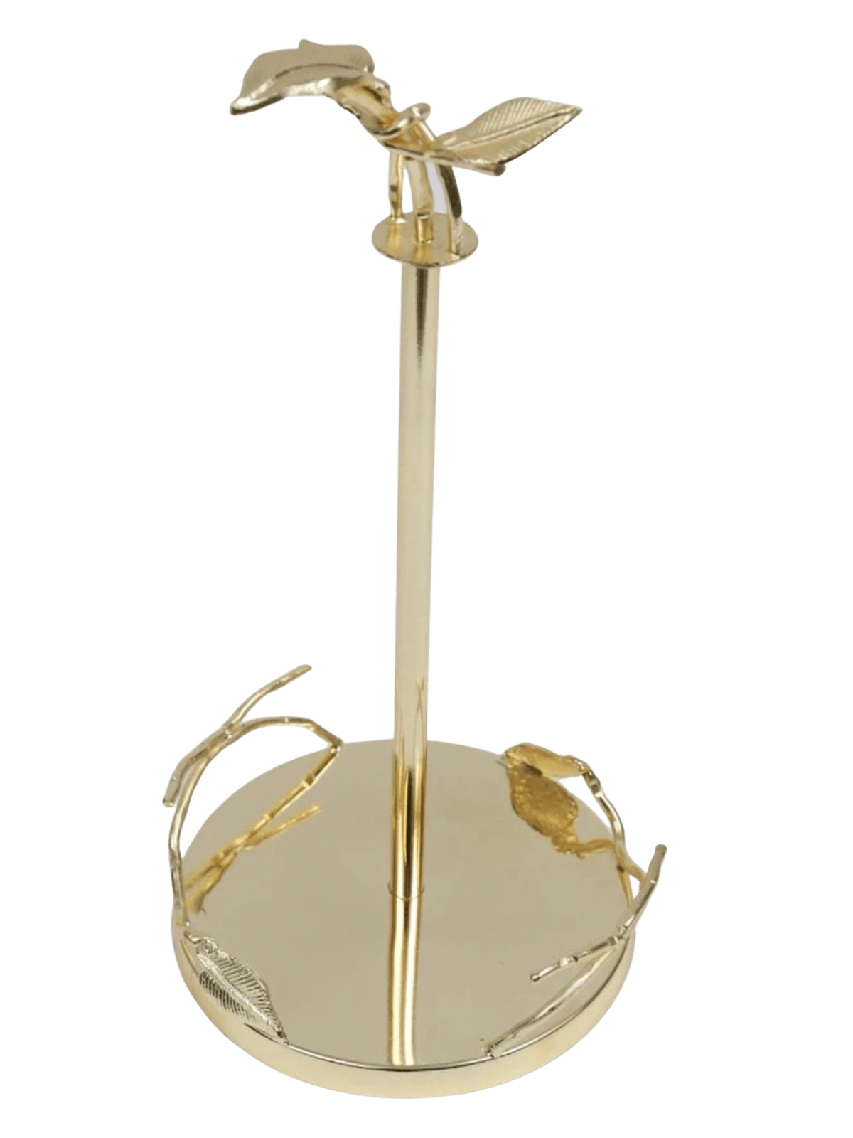 Gold leaf detailed paper towel holder hotsell