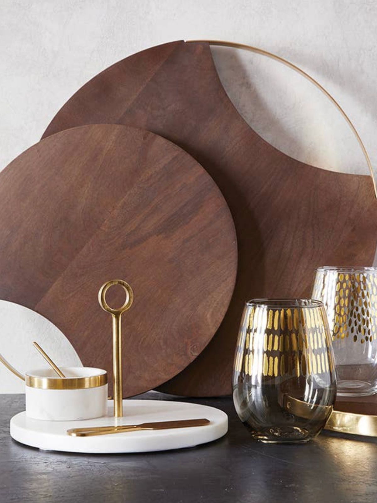 This simple and beautiful marble bowl with brass spoon is perfect for creating your own mixture of spices Size 3inch Available at KYA Home Decor