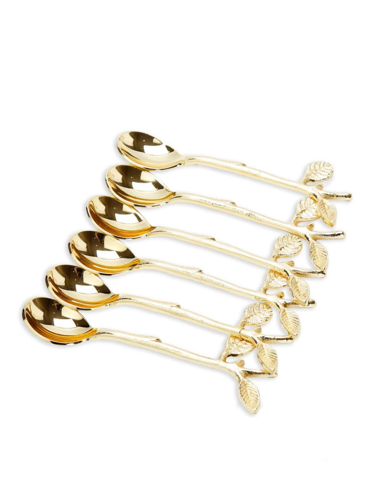 This stunning swan spoon holder holds 6 gold toned dessert spoons which will be a perfect addition to your dessert station available at KYA Home Decor.