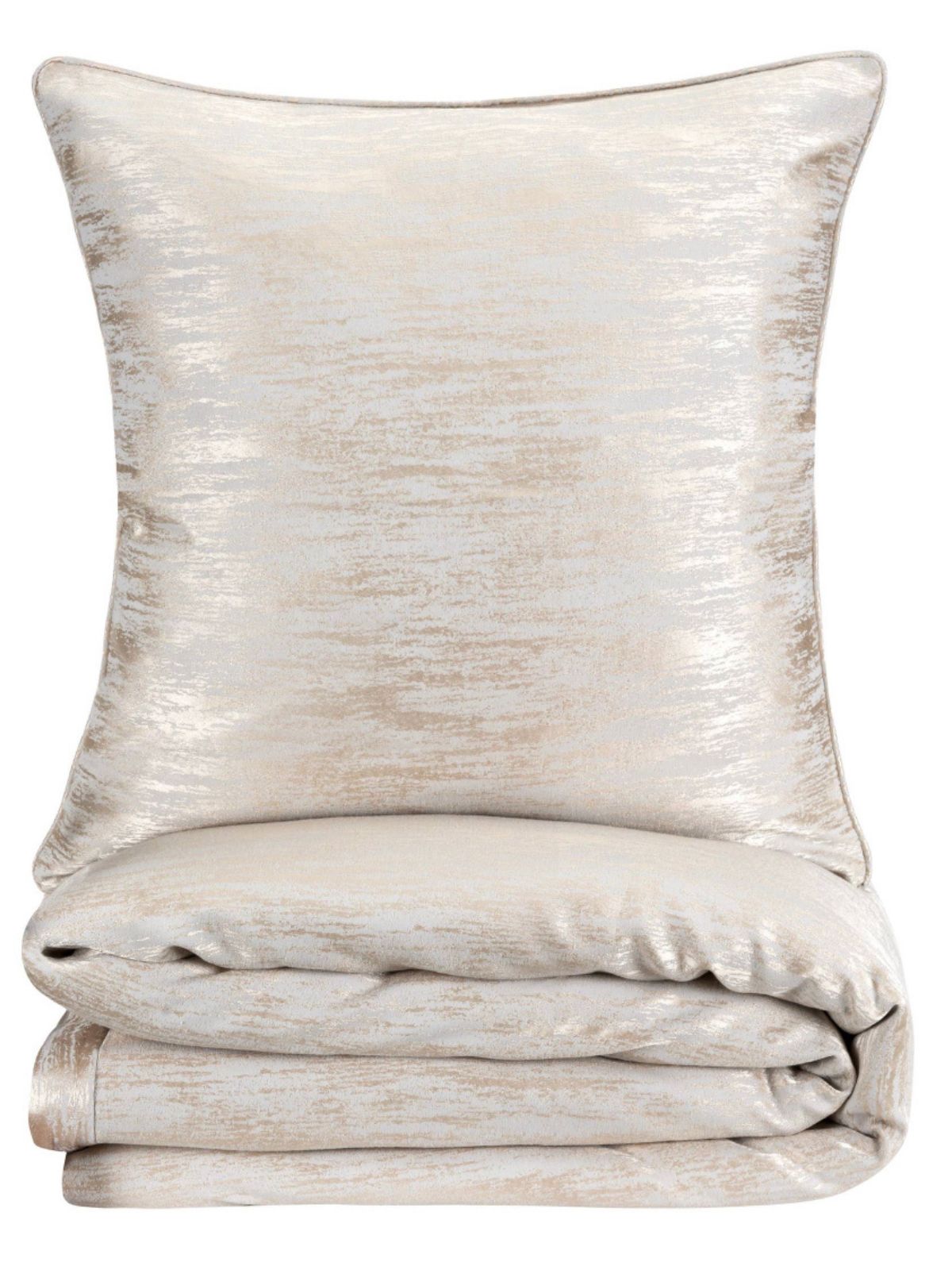 Gold Jacquard Duvet Set with Matching Shams Luxury Bedding in Queen and King Sizes. Quilts sold by KYA Home Decor.