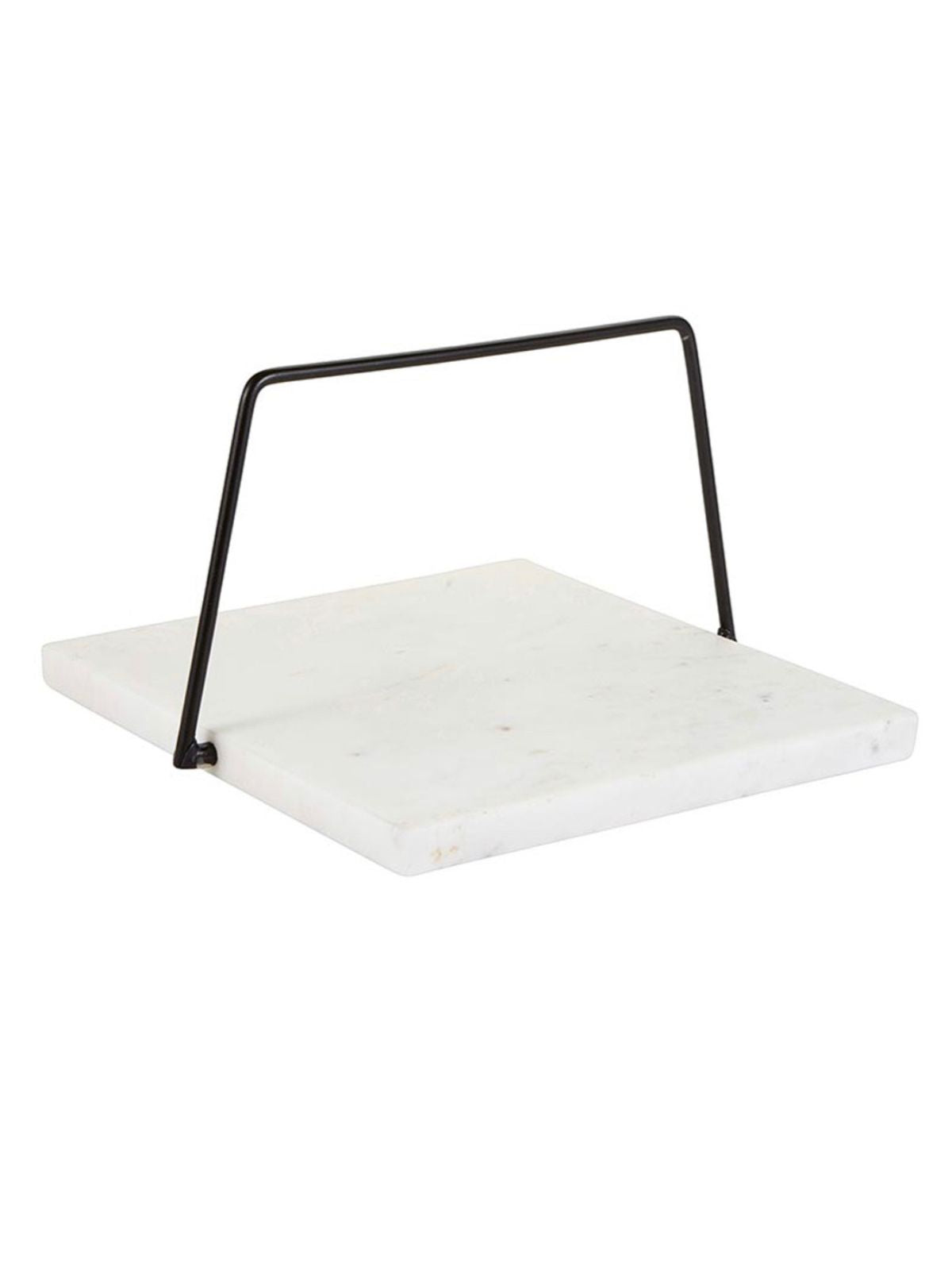 This Unique 10 inch squared marble and black gold iron plate is Sold by KYA Home Decor