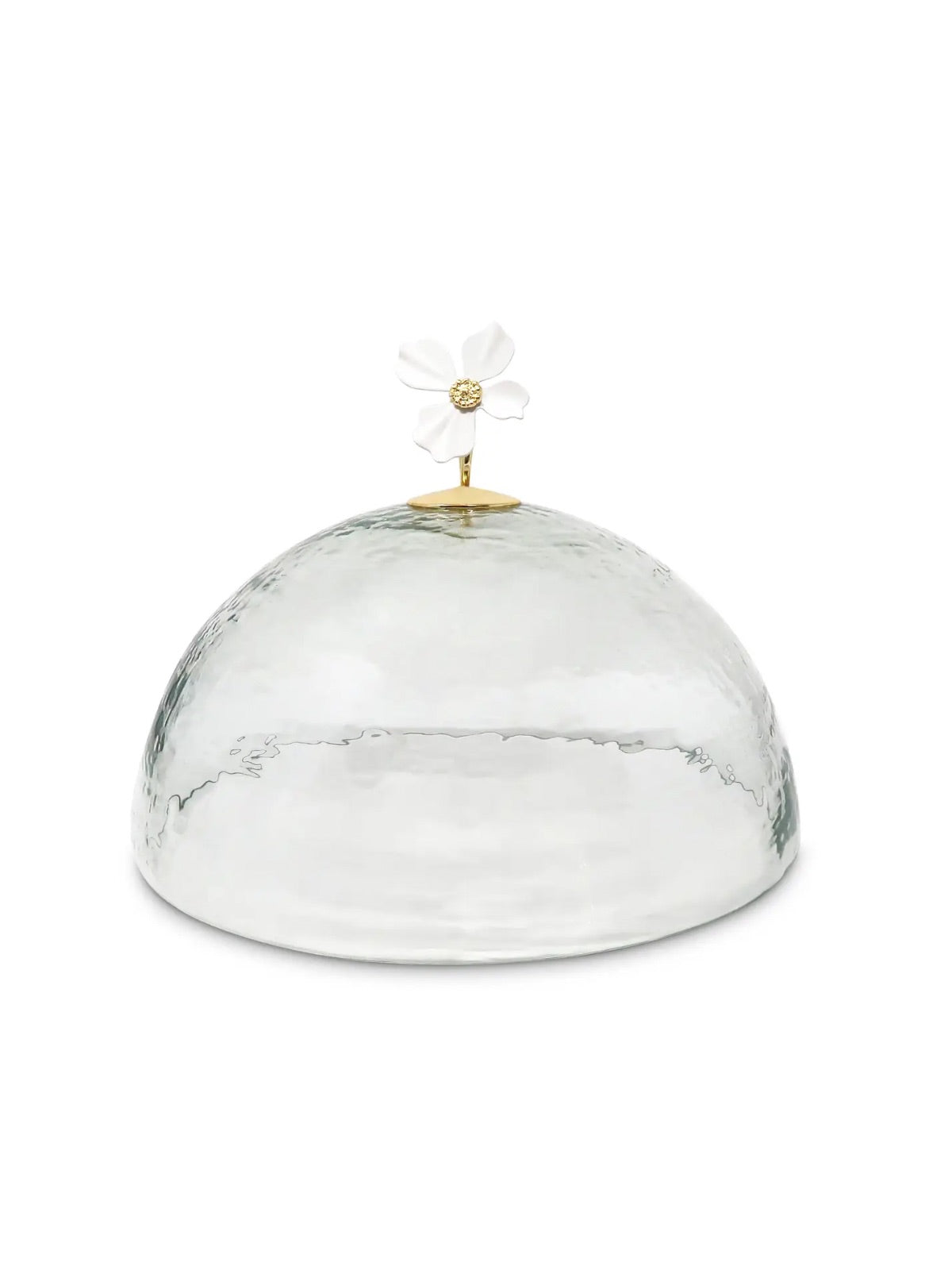 Cake Stand Glass Cover with Jewel Flower Embellishment - Sold by KYA Home Decor.