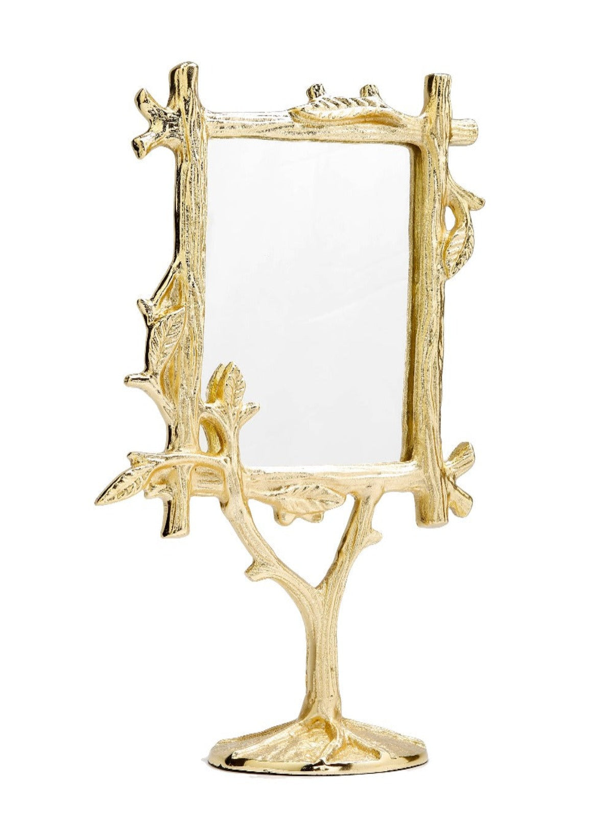 The Aspen Gold Brass Branch Design Mirror offers a sleek and modern design that will look perfect. A hint of glamour is all you need to take your space from simple to stunning.