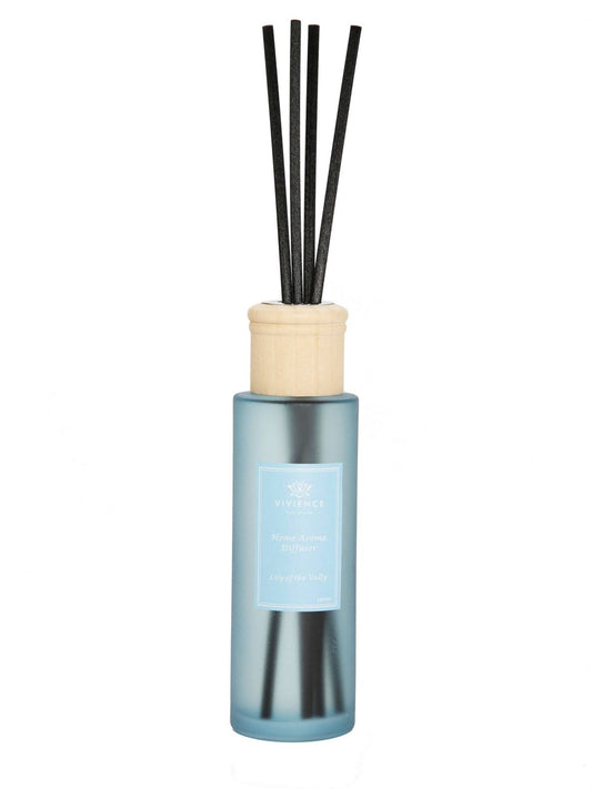 Iris and Rose Scent Reed Diffuser in Blue Bottle Sold by KYA Home Decor.