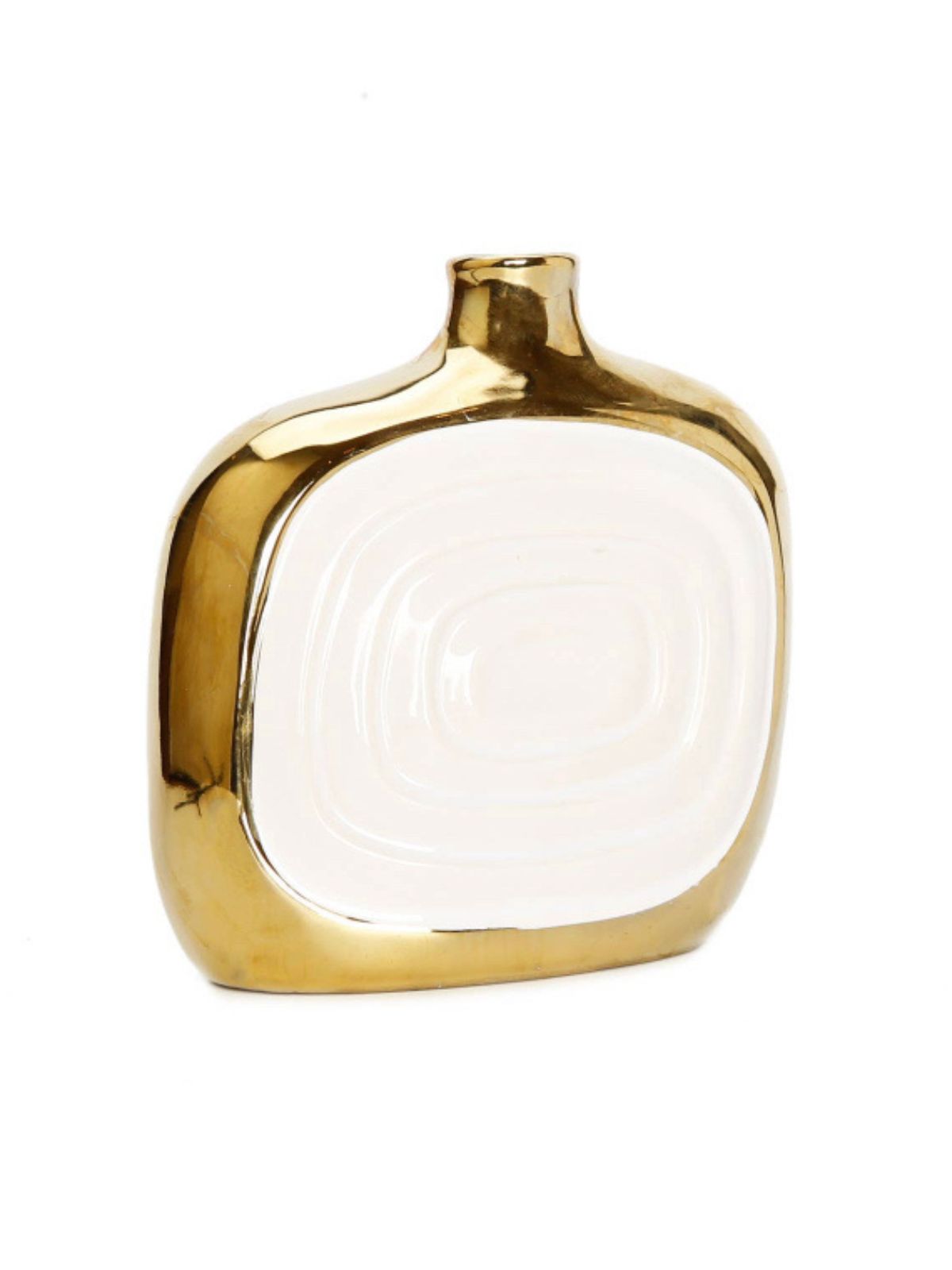 White and Gold Squared Edges Reed Diffuser with Pear and Freesia Scent sold by KYA Home Decor.