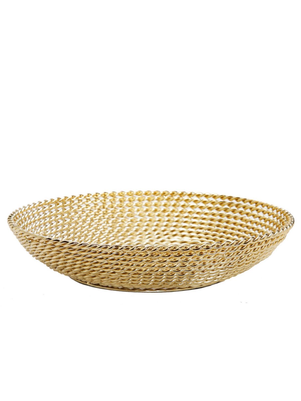 Bring a stunning look to your table display with the Cordon Gold Decorative Bowl Rope Design. Designed with quality material and intertwined to create a beautiful silhouette style with an amazing gold finish.  