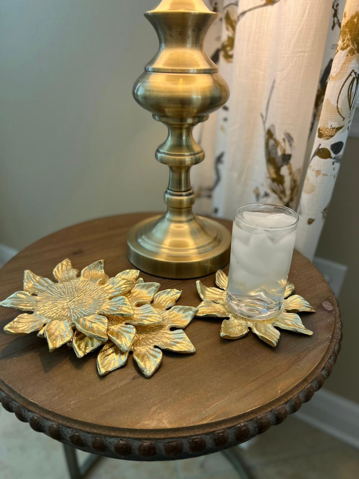 This stunning set of 4 coasters could be used as spoons rests or candle holders. They are the perfect gift for anyone you love. However way you use them, these coasters are going to make a statement!