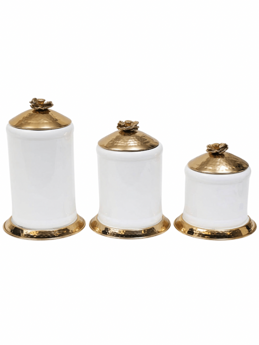 White Gold Glass Mason Jar With Metal Lid & Rack (Set Of 4Pcs Mug With –  GOOD HOMES