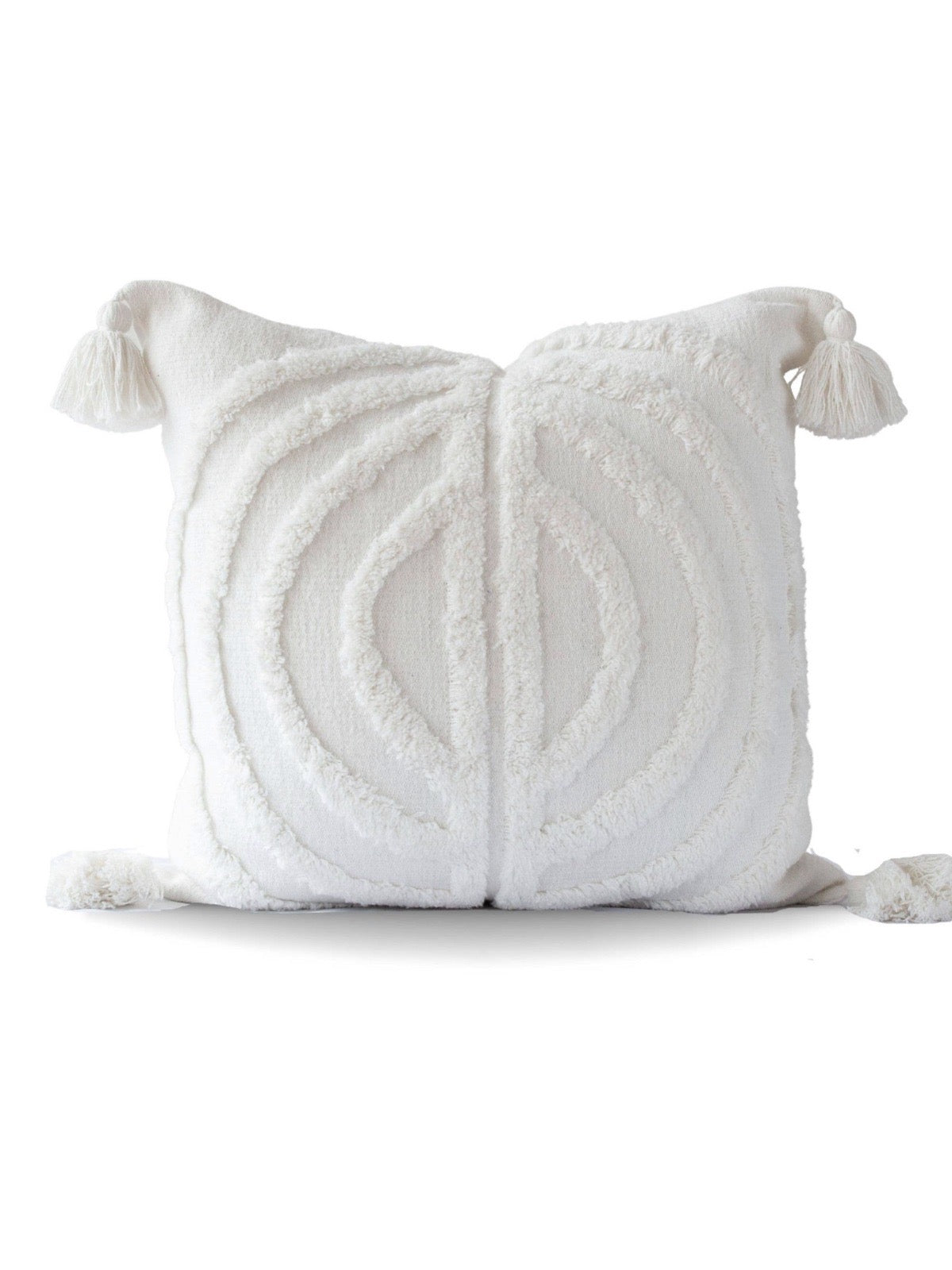 Add a classic yet playful touch to any room with our 22x22 Belle Concentric Circles Tufted Pillow Cover. Available in 2 colors. Sold by KYA Home Decor