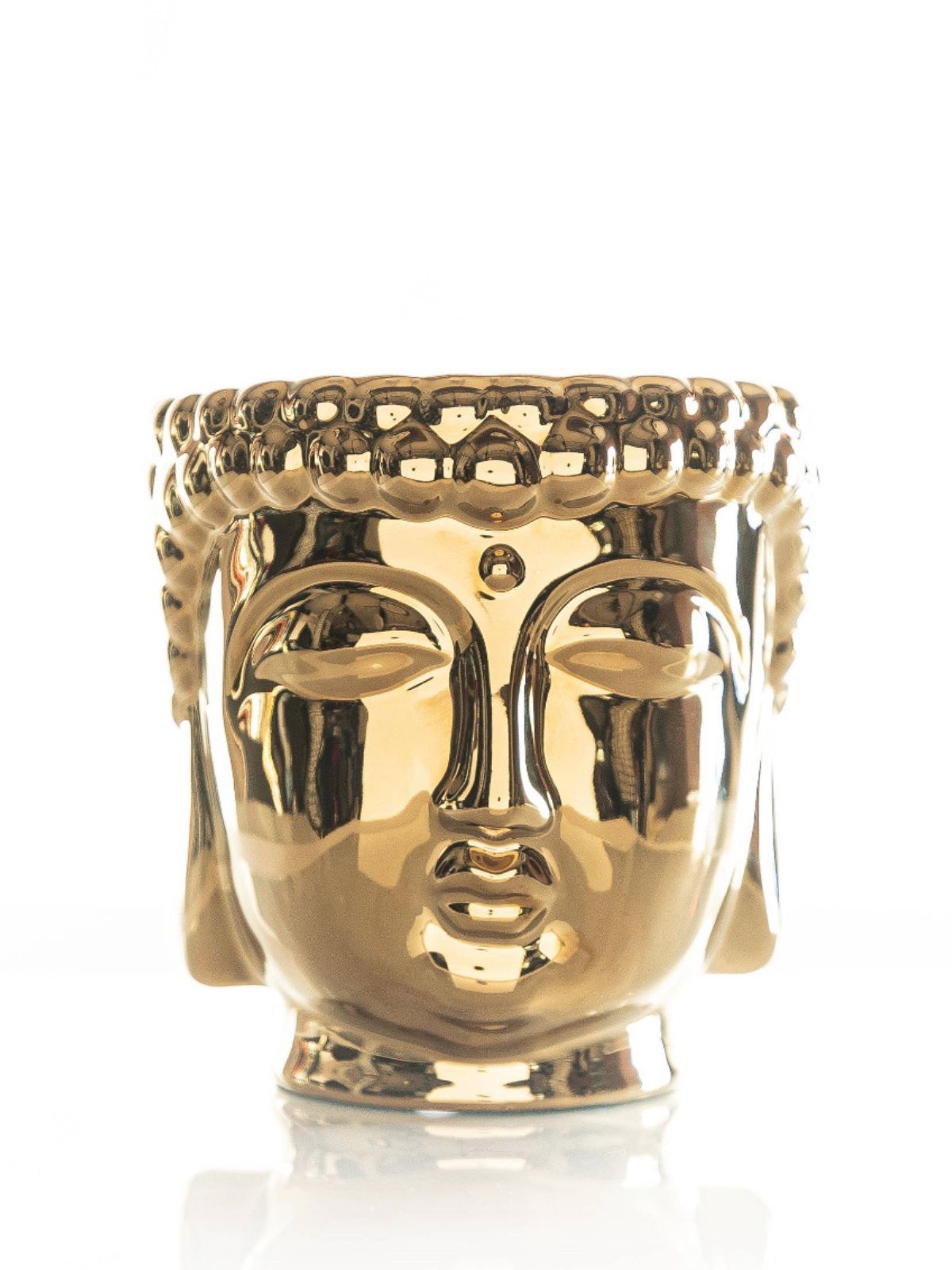 This Metallic Buddha scented candle is hand-sculpted and hand-poured in the USA with only the finest essential oils. 