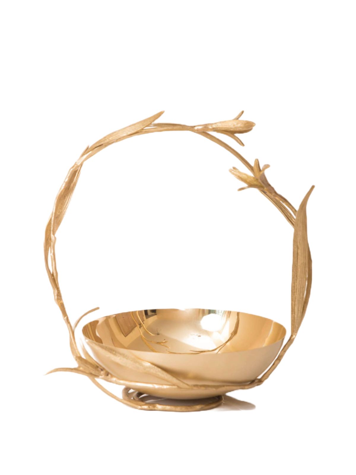 The Lily Gold Branch Bowl is inspired by the beauty of the lily flower.
