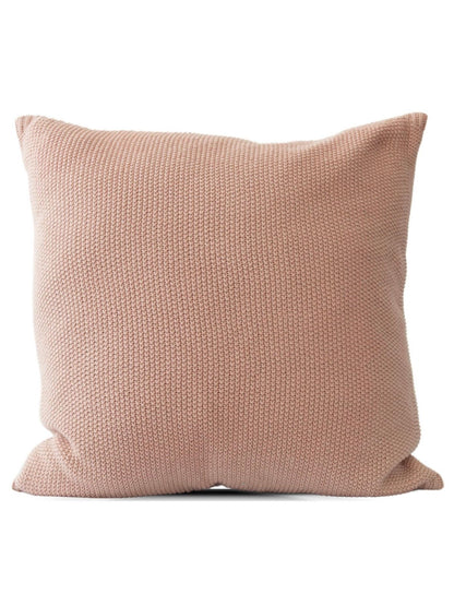 This 20x20 lightweight all-season 100% cotton knit pillow is a seed stitch knit. It is yarn-dyed for a lasting rich color. Sold by KYA Home Decor  