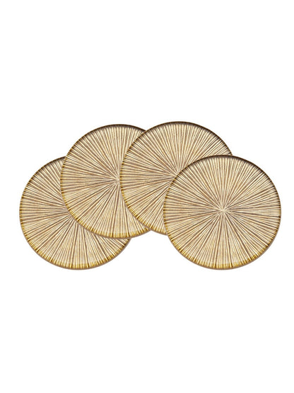 This elegant set of coasters can be used for everyday or any occasion. With a Sleek and luxe design which fits any décor and makes for a great accent or gift.
