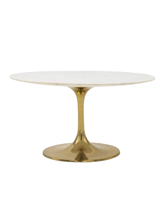Showcase Your Cake On The Cybele Marble Cake Stand. The Smooth Gold Lines Creates a Modern Look Measuring 11D x 6.5H Available At KYA Home Decor 