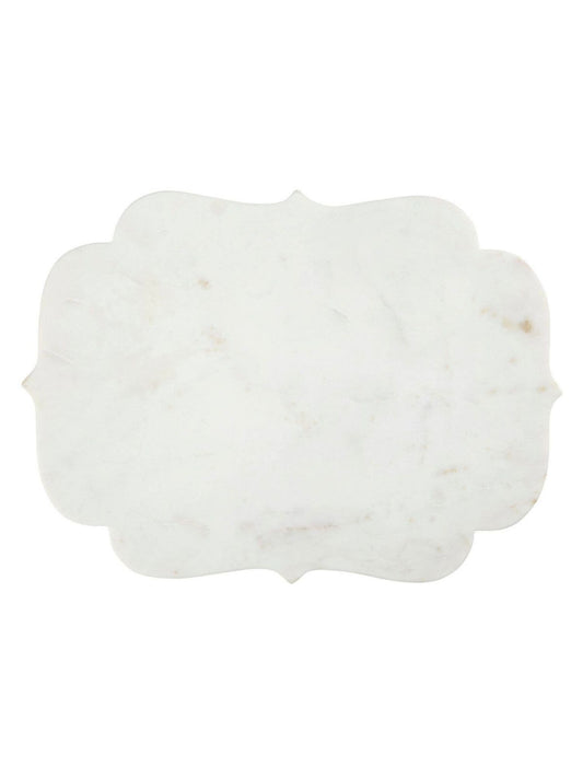White Marble Serving Platter, 15W x 11L