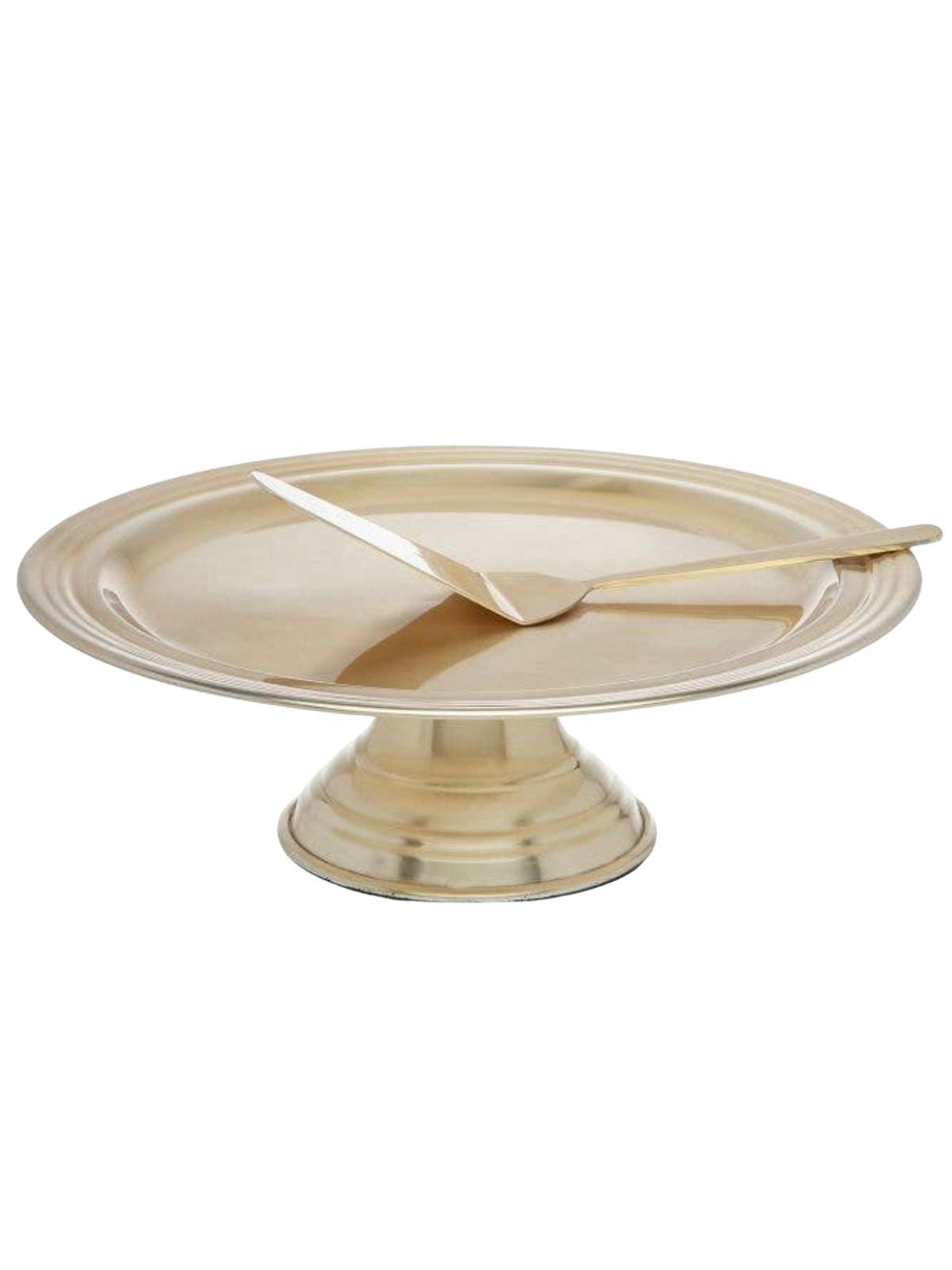 13D Stainless Steel Champagne Gold Footed Cake Plate sold by KYA Home Decor.