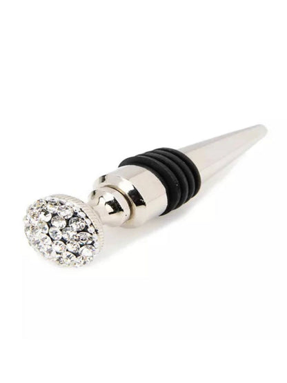 Stainless Steel Bottle Stopper with Diamonds
