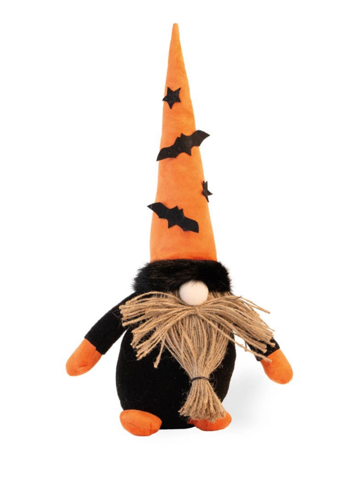 Prepare your home for the harvest season with the Boston International Giant Merlin Gnome. Giant merlin gnome features fabric and sand construction, decorated with Halloween themed colors for a spooky addition to your home.