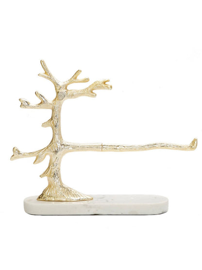 Gold Tree Design Paper Towel Holder On Marble Base sold by KYA Home Decor.