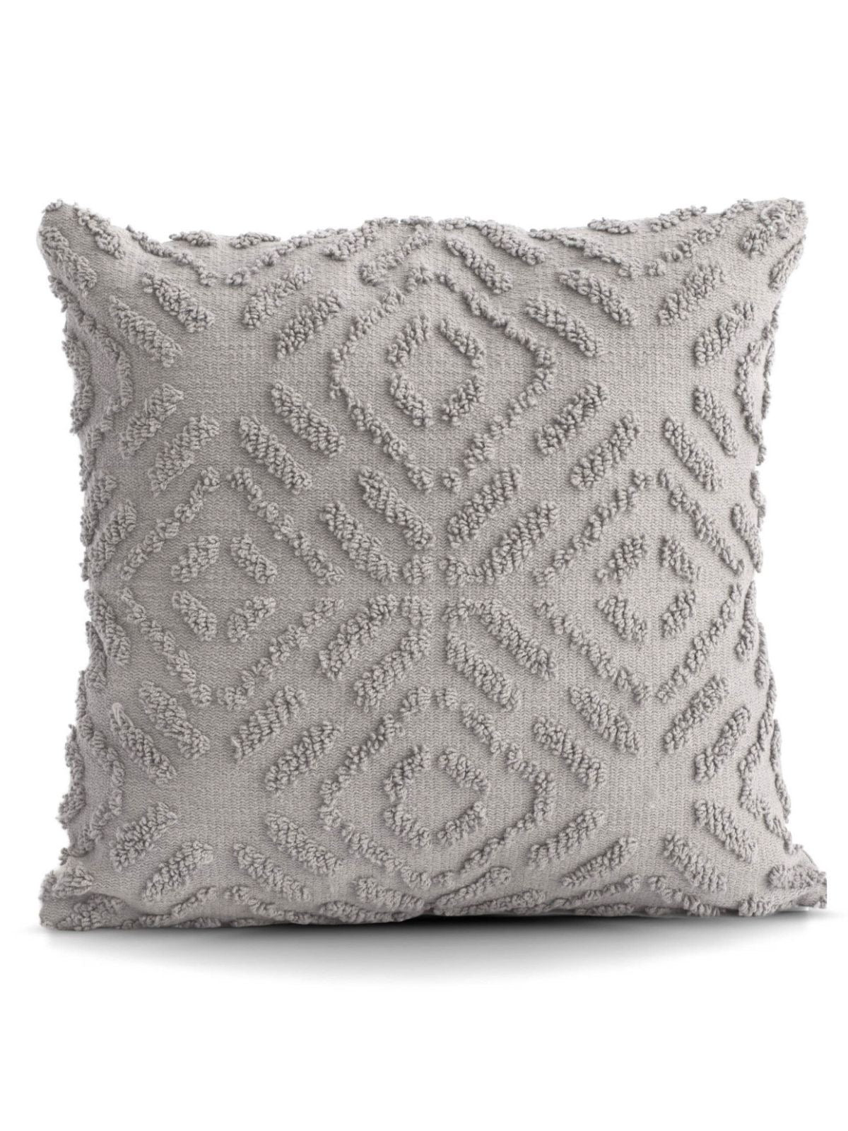 This 100% Cotton Maze Tufted 18x18 decorative pillow has a timeless design inspired by the ancient mystery of mazes with oh-so-soft texture and patterning. Sold by KYA Home Decor